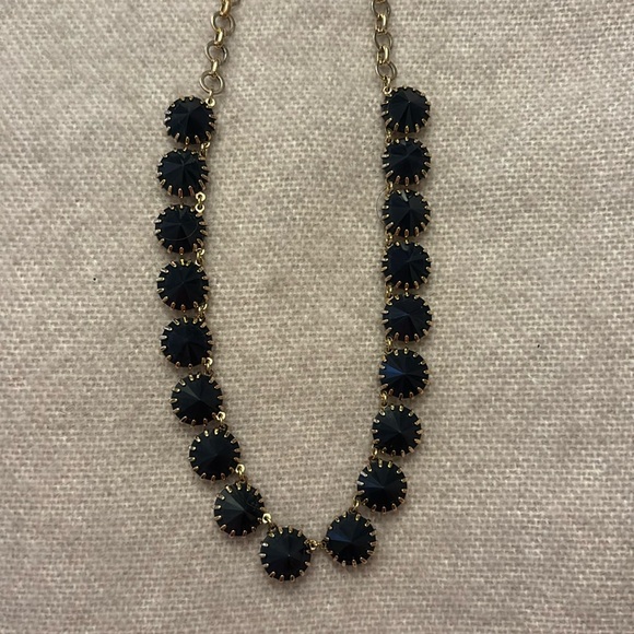 J Crew Black Studded Necklace - Picture 1 of 3